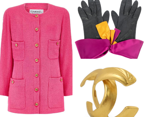1980s and 1990s Runway Couture Aesthetic: Best Archival Vogue Outfits, Vintage Statement Jewelry & Sculpted Blazers cover photo collage