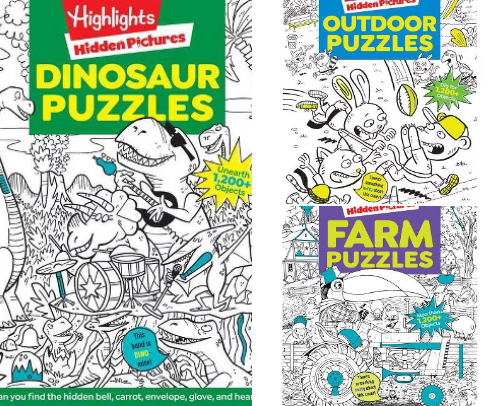 Kids activity books cover photo collage