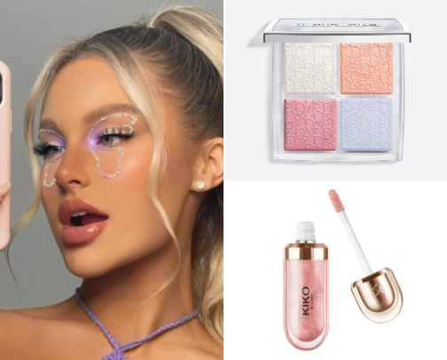 Perfect look: full face makeup ✨ cover photo collage