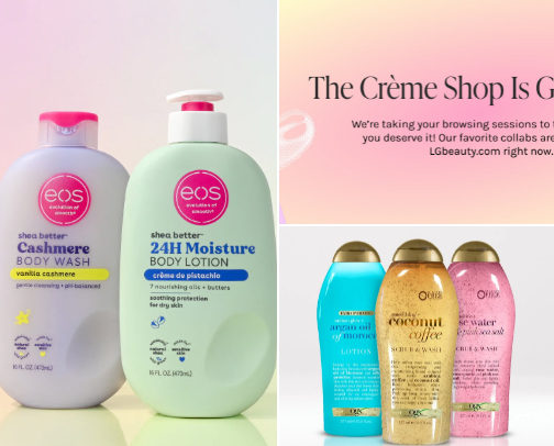 favorite body care products cover photo collage