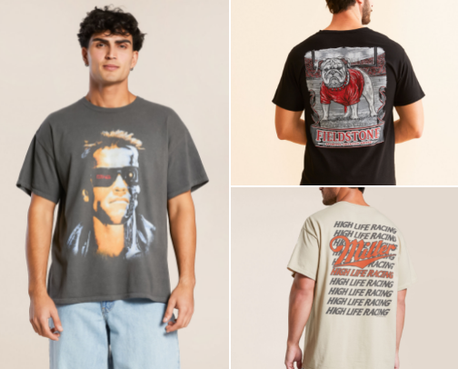 graphic tee stash 🖤 cover photo collage