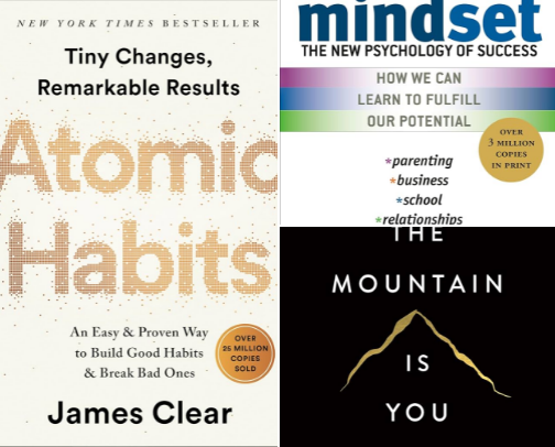 level up my life with best books for personal growth cover photo collage