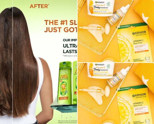 Less filters, more Skincare. cover photo collage