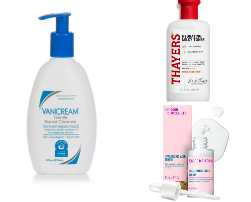 Skincare essentials cover photo collage