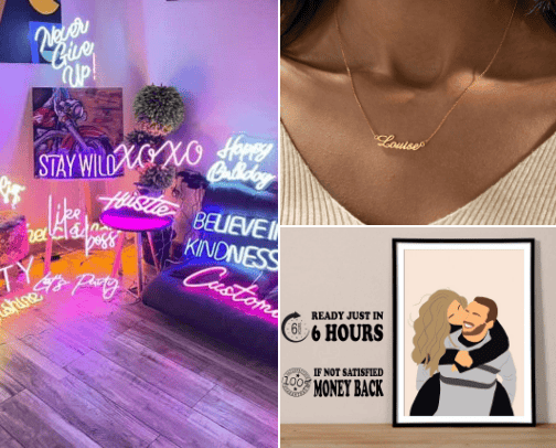 Gift ideas cover photo collage