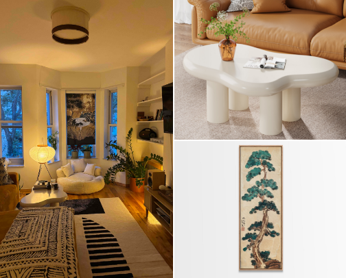 Our Brooklyn Apartment — Warm Minimalism, East-Asian Hints cover photo collage