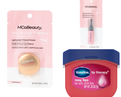 Makeup minis for your purse cover photo collage