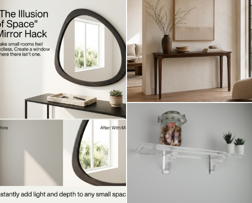Small Space, Luxury Look: 15 High-End Minimalist Design Secrets cover photo collage