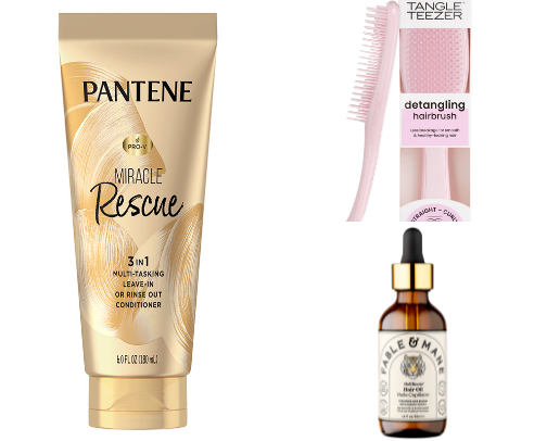 favourite hair products cover photo collage
