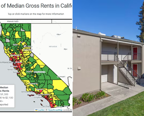 Best cheap apartments in California cover photo collage
