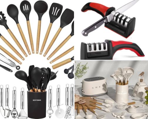 Kitchen Tools for Every Home Cook. cover photo collage