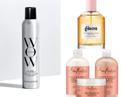 Hair products🪮 cover photo collage