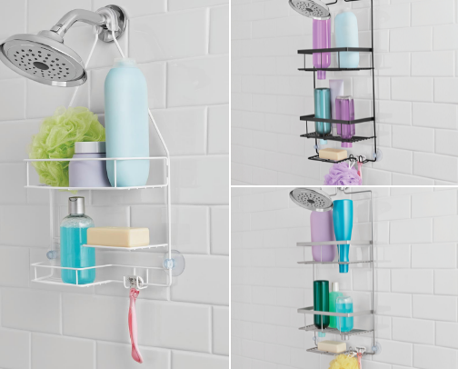Walmart Shower Organizers Under $20 That Maximize Small Bathrooms cover photo collage