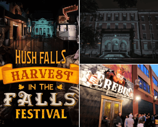Haunted Attractions in Michigan cover photo collage