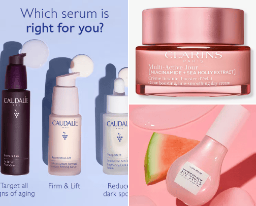 my skincare favorites🤩 cover photo collage