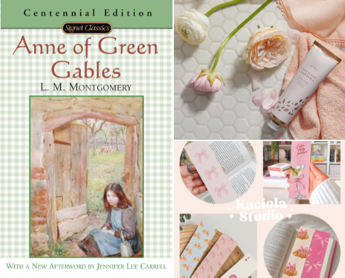 Spring Reading Essentials for Soft Girls cover photo collage