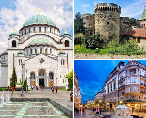 Belgrade,Serbia must see list cover photo collage