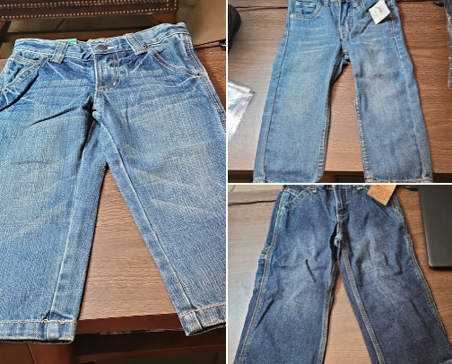 New kids jeans and tops on ebay cover photo collage
