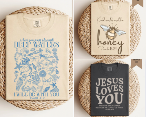 Faith Based Graphic Tees cover photo collage