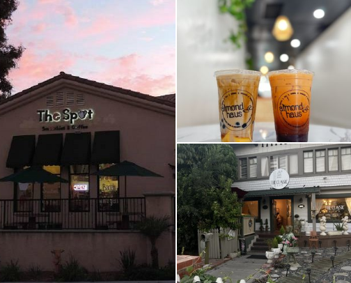 fav cafes in socal — LA + IE area !! cover photo collage