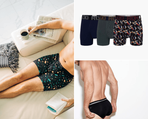 Men's boxers-Men's underwear cover photo collage