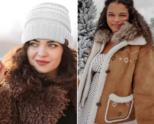 Cottage core winter fits cover photo collage