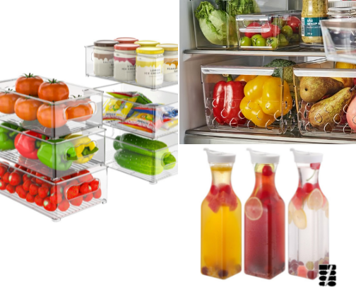 Your must haves for a pretty & aesthetically pleasing fridge♥️ cover photo collage