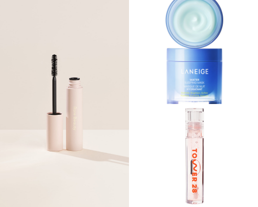 Makeup and skin care cover photo collage