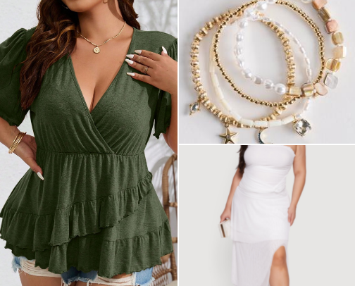 Curvy Girl Summer Closet 🐝 cover photo collage