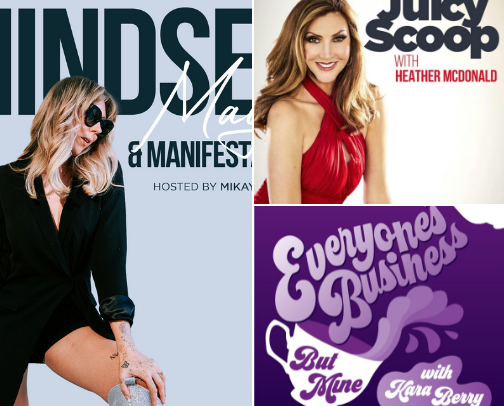 Podcasts I like that cover.... pop culture, tv recaps, interviews, mindset, cover photo collage