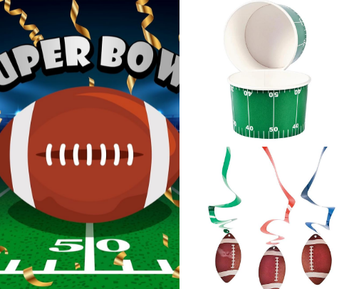 Super Bowl Party cover photo collage