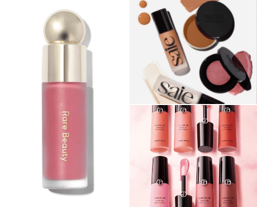 Natural flush blush cover photo collage