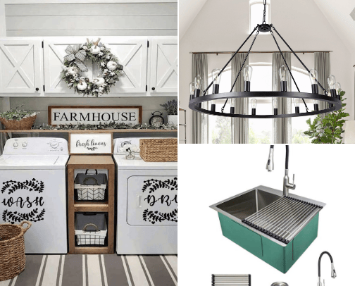 Farmhouse Laundry Room cover photo collage