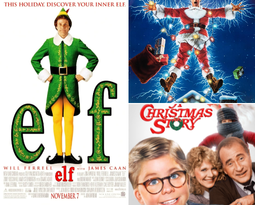 Favorite Christmas Movies to Watch cover photo collage