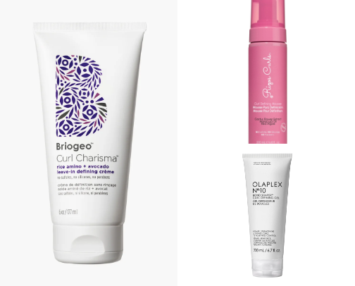 Curly hair must haves 🎀 cover photo collage