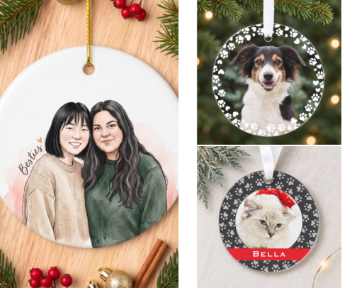 Christmas Ornaments cover photo collage