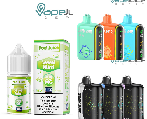 Fresh Drops Just Landed: Discover New Arrivals at VapeJuice! 💨✨ cover photo collage