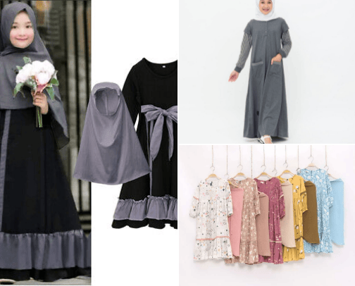 Gamis untuk anak perempuan terbaik cover photo collage