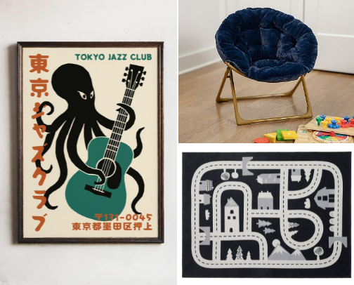 An extra cool toddler room cover photo collage