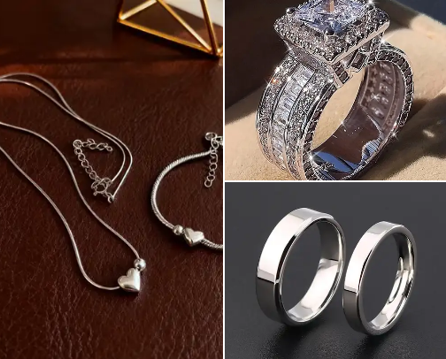 Silver Accessories for all cover photo collage