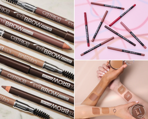 Drogerie makeup cover photo collage