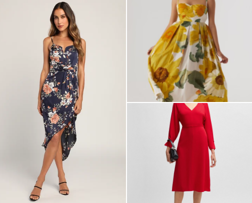 Dinner dresses cover photo collage