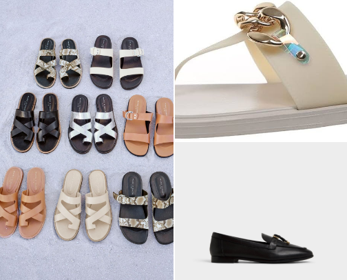 Womens sandals cover photo collage