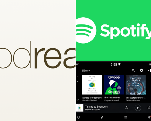 Reading and music cover photo collage