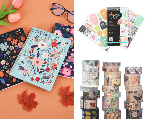 Cute things for making daily Journal 📝 cover photo collage