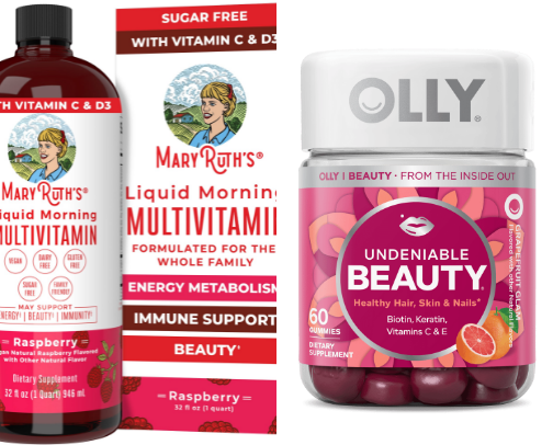 Vitamins and Supplements cover photo collage