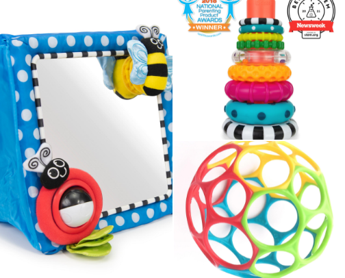 Most used toys 6 months old cover photo collage