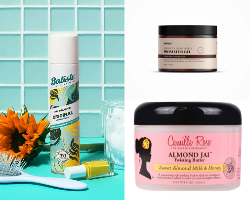 must have curly hair products cover photo collage