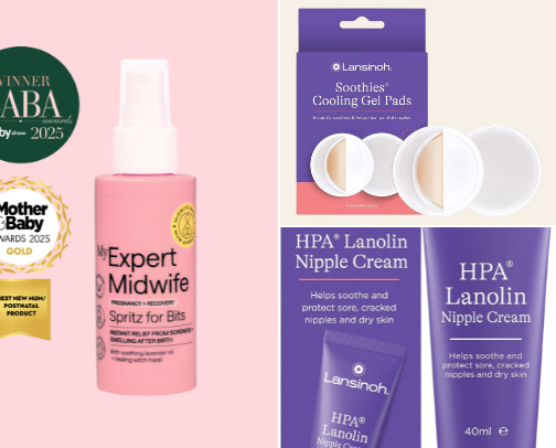 Postpartum essentials as a second time mum 💗🙌 cover photo collage