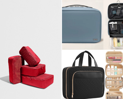 Travel Essentials I actually use ✈️ cover photo collage